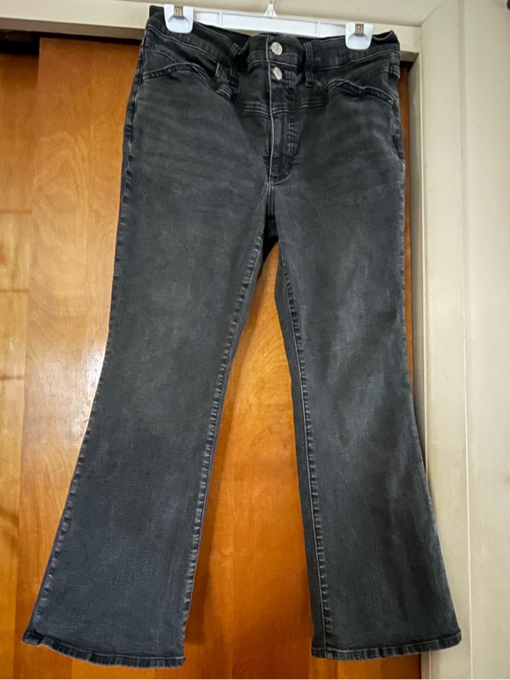 Madewell Black Faded Flare Jeans